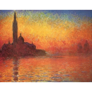 Monet - Dusk Mini Poster - 11" x 14"
