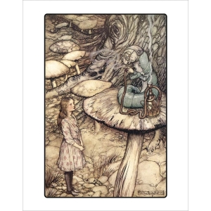 Rackham - Advice from a Caterpillar Mini Poster - 11" x 14"