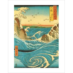Hiroshige Navarro Rapids Mini Poster - 11" x 14"