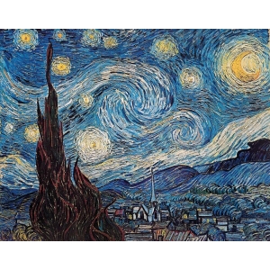 Van Gogh Starry Night Mini Poster - 11" x 14"