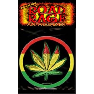 Rasta Herbal Leaf Road Rage® Air Freshener