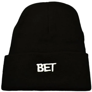 BET Embroidered Beanie