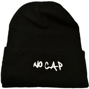 No Cap Embroidered Beanie