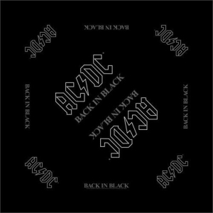 AC/DC - Back In Black Cotton Bandana - 21" x 21"