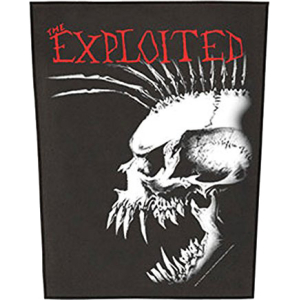 The Exploited Bastard Skull - 14" x 11" Back Patch