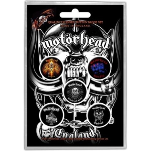 Motorhead England Button set (pack of 5)
