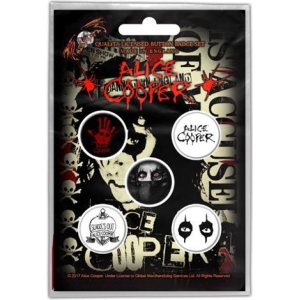 Alice Cooper Button set (pack of 5)
