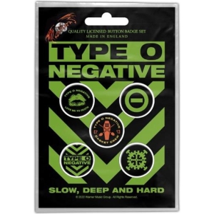 Type O Negative Slow Deep and Hard Button set (pack of 5)