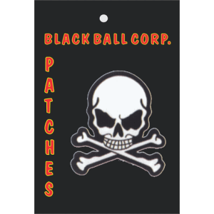 White Skull & Crossbones Embroidered Patch