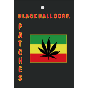 Rasta Flag Leaf Embroidered Patch