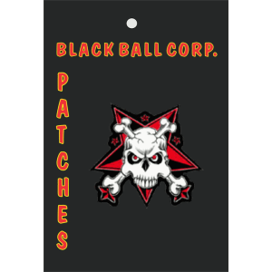 Skull & Star Embroidered Patch