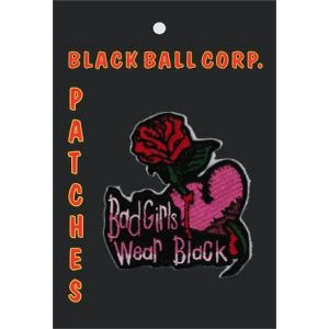 Bad Girls Wear Black Embroidered Patch