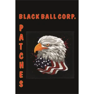 American Flag Eagle - Woven Patch - 4" x 4"