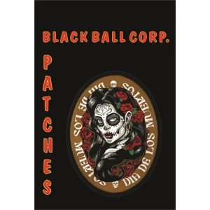 Dia De Los Muertos Woman - Woven Patch - 3" x 4"