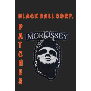 Morrissey B&W Face - Embroidered Patch 3"x3.3"