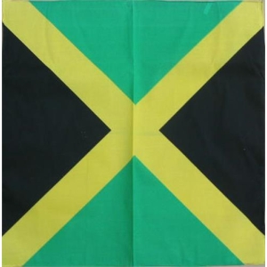 Jamaican Flag Bandana 22" x 22" - Polyester