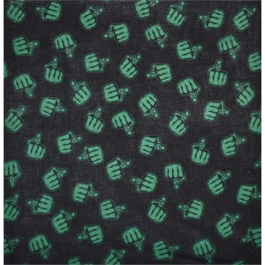 Middle Finger Bandana 21" x 21" - Cotton