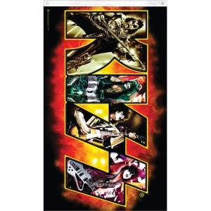 KISS Collage Logo Fly Flag 3' x 5'