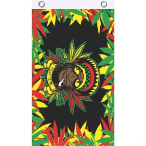 Rasta Dude Blacklight Reactive Fly Flag 3' x 5'