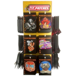 Fly Patches? - Standard Rotating Display - 144pcs Carded