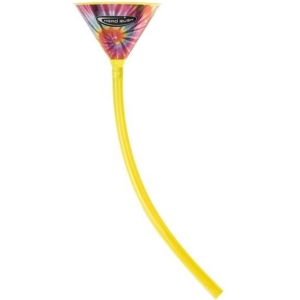 Tie Dye Chrome Funnel & Tube Beer Bong - 2 ft.