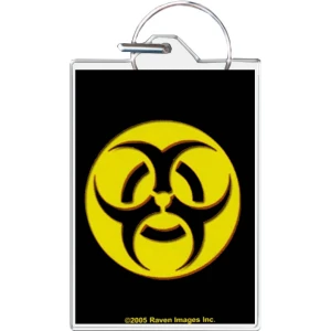 Biohazard Keychain - 1.5" x 2"