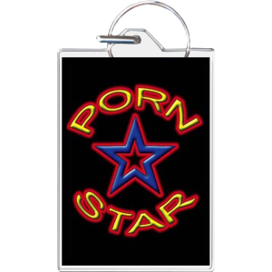 Porn Star Keychain - 1.5" x 2"