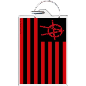 Anarchy Flag Keychain - 1.5" x 2"