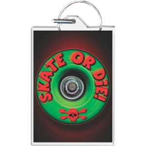 Skate or Die Keychain - 1.5" x 2"