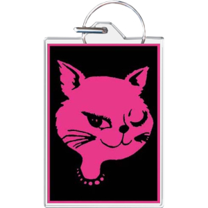 Pussy Keychain - 1.5" x 2"