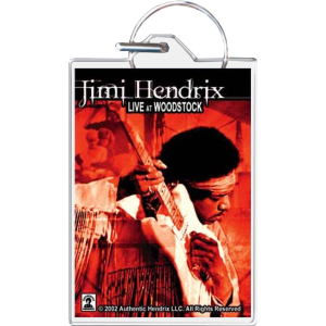 Jimi Hendrix Woodstock Keychain - 1.5" x 2"