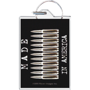 Made In America - Bullets Keychain - 1.5" x 2"