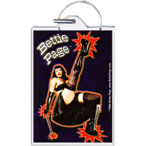 Bettie Page - Dance Keychain - 1.5" x 2"