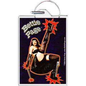 Bettie Page - Dance Keychain - 1.5" x 2"