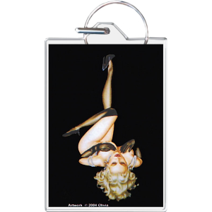 Bettie Page - Olivia Keychain - 1.5" x 2"