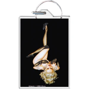 Bettie Page - Olivia Keychain - 1.5" x 2"