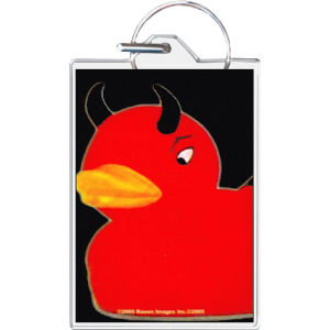 Horny Duck Keychain - 1.5" x 2"