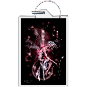 Orb Fairy By Renee Biertempfel Keychain 1.5" x 2"