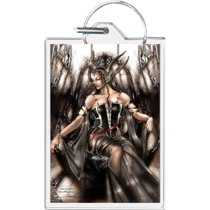 Dark Thoughts By Renee Biertempfel Keychain 1.5" x 2"