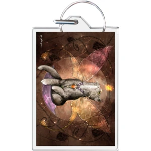 Goblins Fairy Guide By Renee Biertempfel Keychain 1.5" x 2"