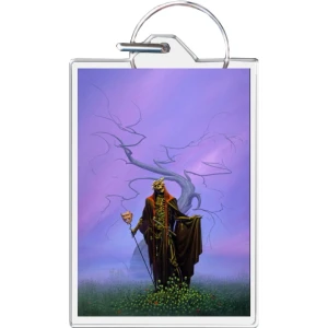 DestroYin Angel - Michael Whelan Keychain 1.5" x 2"