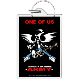 Johnny Ramone Animated Army Keychain 1.5" x 2"