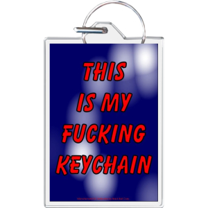 This Is My Fucking Keychain Keychain - 1.5" x 2"