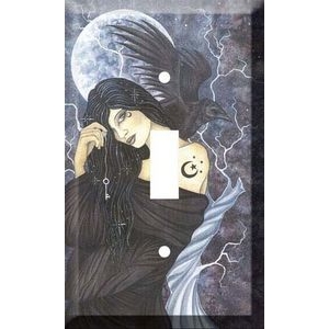Black Magick Fairy - Light Switch Plate