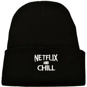 Netflix & Chill Embroidered Beanie