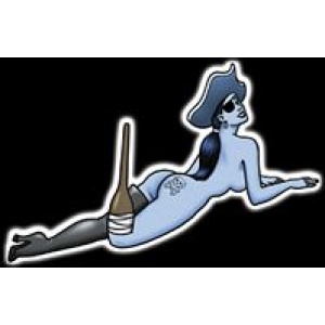 Postcard - Pirates Booty Gir - Clearance - Min. 12 Per Style