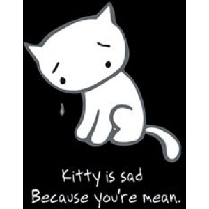 Postcard - Kitty Mean - Clearance - Min. 12 Per Style