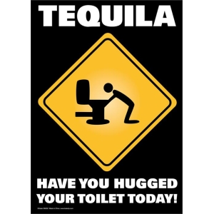 Tequila Tin Sign - 8 1/2" X 11.75"