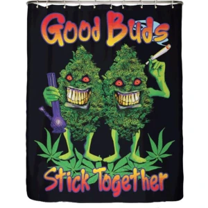 Shower Swag? Good Buds Shower Curtain - 72" x 72"