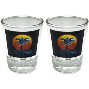 Neon Sunset - Shot Glass - 2 Piece Set